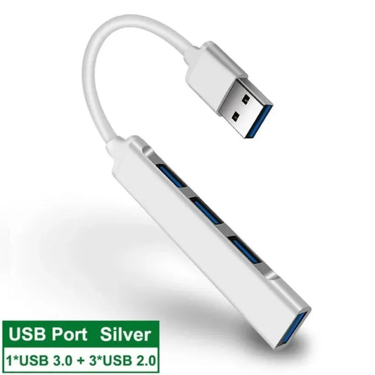 4 Port USB 3.0 /Type C Hub Splitter Adapter High Speed 5Gbps OTG for MacBook Pro 13/15 Air Xiaomi Huawei PC&Computer Accessories