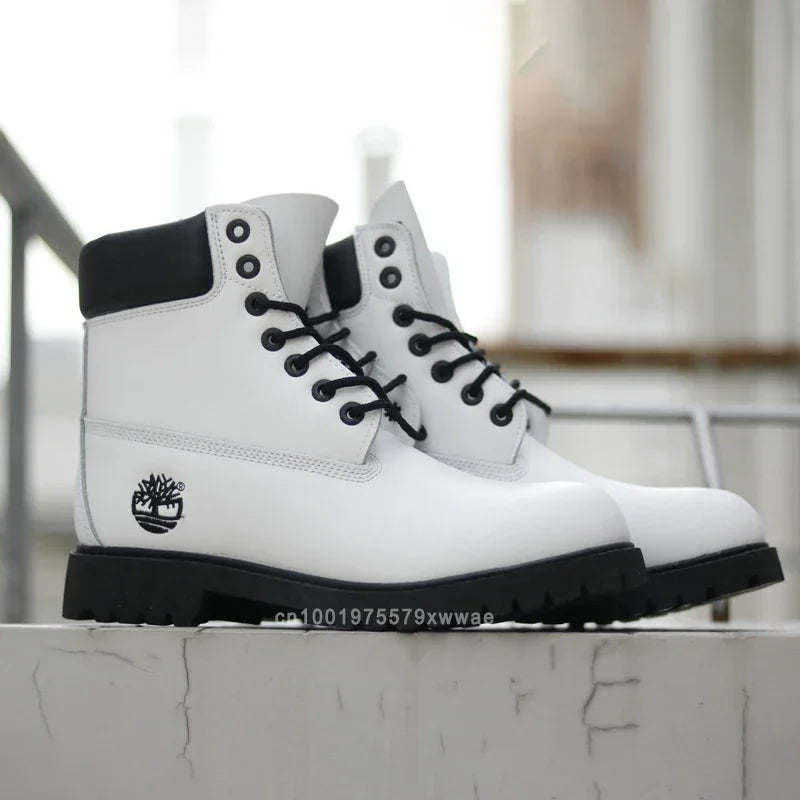 Top Nubuk Boots Men Fashion Outdoor Shoes Genuine Leather Boots 2025 Male and Women Casual Waterproof Boots 6 Inch Boots