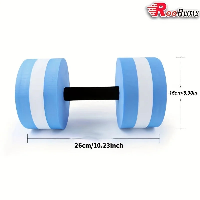 1PC High Quality EVA Water Foam Floating Dumbbell Fitness Equipments Foam Aqua Dumbbells for Swim Pool Fitness Dumbbell
