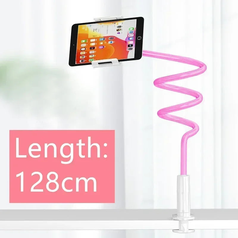 128 cm lange Handyhalterung mit flexiblen Armen und 360°-Drehgelenken für iPhones, Samsung-Geräte und andere Geräte von 3,5 bis 6,7 Zoll