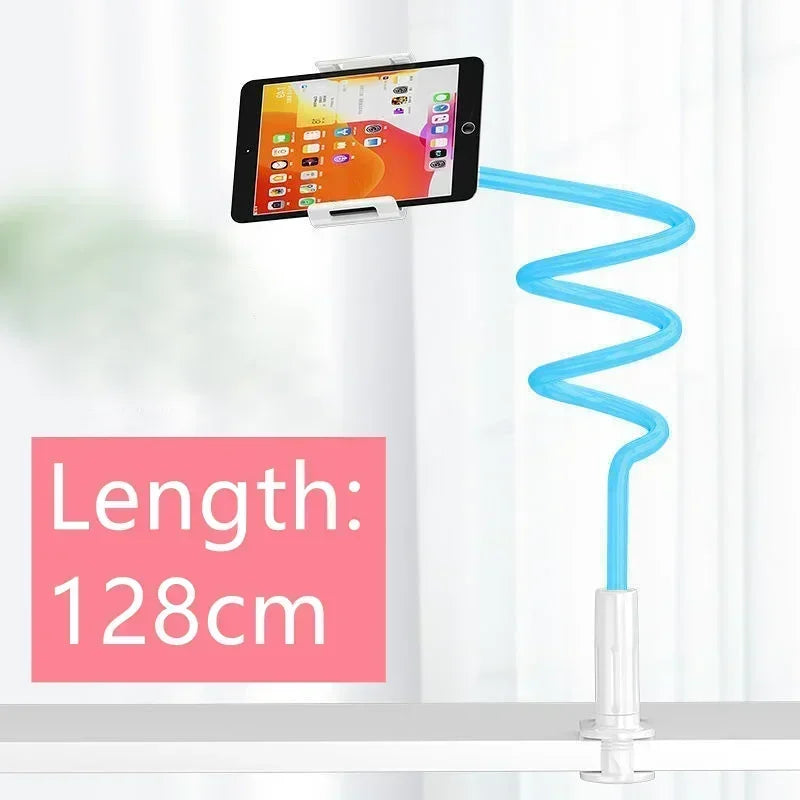 128 cm lange Handyhalterung mit flexiblen Armen und 360°-Drehgelenken für iPhones, Samsung-Geräte und andere Geräte von 3,5 bis 6,7 Zoll