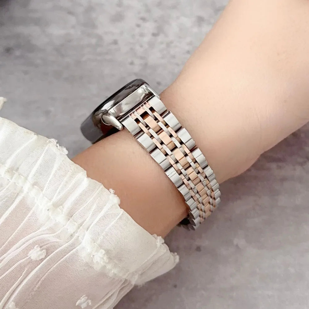 Band Strap for Smart Mi Band 8/9/10 Bracelet with Link Removal tool Metal Wristband for Xiaomi Mi Band 8 Watchband for Men Women