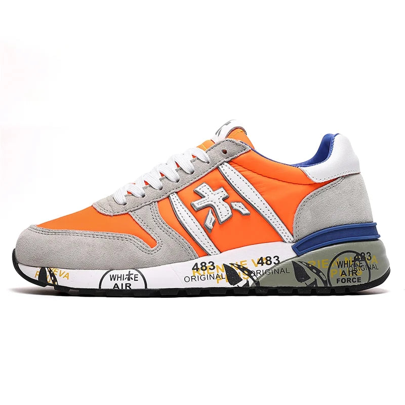 2025 Pantofi bărbătești autentici PREMIATA CHAMPON, nișă, pantofi retro noi pentru cupluri, 483, pantofi cu talpă joasă și plată, pentru studenți