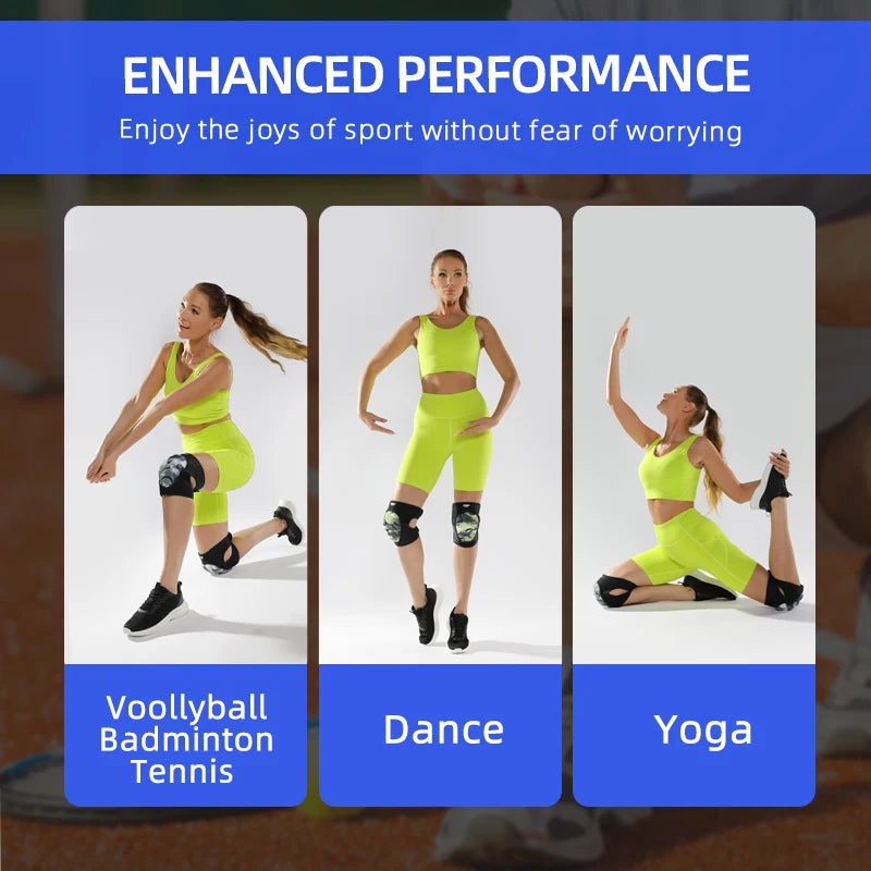 1 pereche burete genunchiere reglabile sporturi în aer liber dans volei anti-cădere spumă genunchiere pentru bărbați și femei