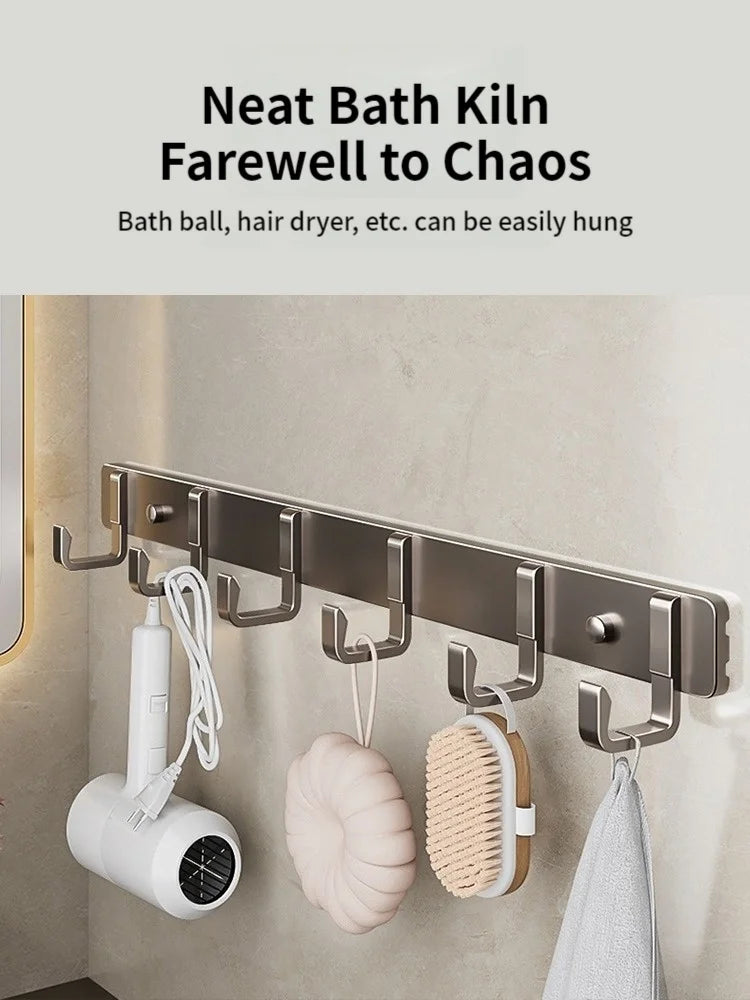 Hooks for hanging clothes at the entrance door, hanging hangers on the wall, and strong hooks for the wardrobe in th