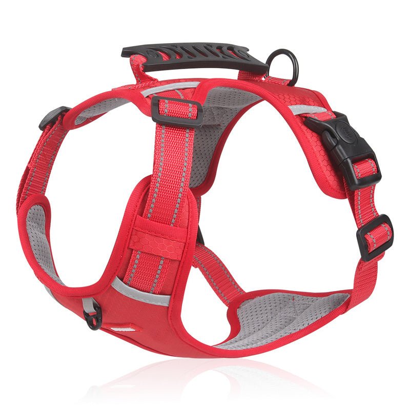 Adjustable No - Pull Pet Harness for Dogs and Cats - Soft Padded Harness with Easy Control Handle for Large Breeds - Prevents Choking and Pulling - Comfortable and Secure Fit - 𝐝𝐮𝐯𝐥𝐚𝐬𝐡𝐨𝐩.𝐜𝐨𝐦