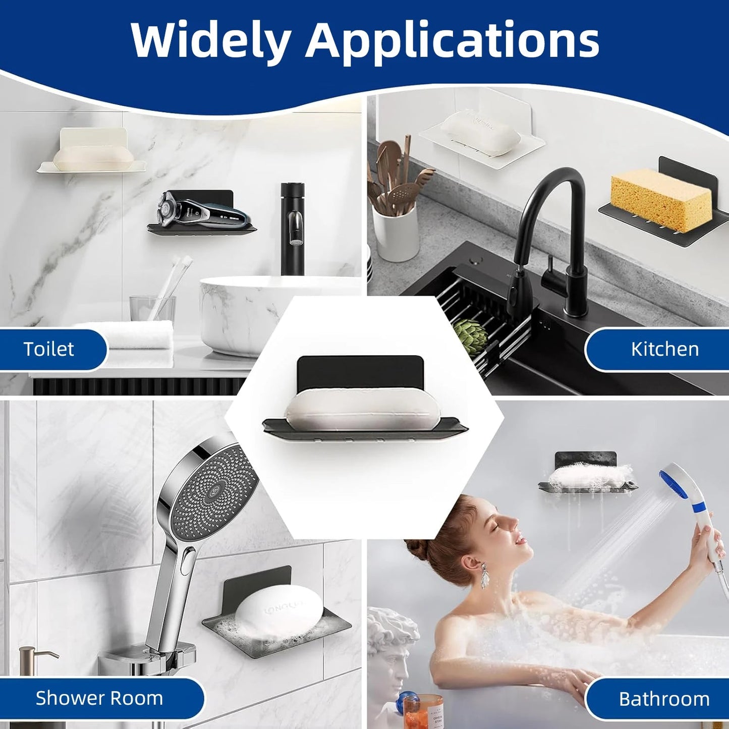 Aluminum Alloy Soap Holder Bathroom Soap Dish With Drain Water Wall Mounted Soap Box Bathroom Accessories - 𝐝𝐮𝐯𝐥𝐚𝐬𝐡𝐨𝐩.𝐜𝐨𝐦