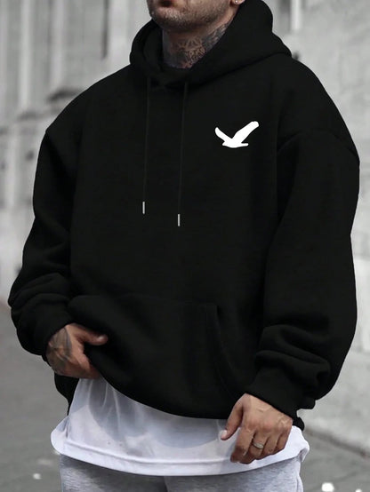 Autumn and winter men's hoodie with kangaroo cuff print, men's casual hoodie, hip - hop outdoor streetwear hoodie - 𝐃𝐔𝐕𝐋𝐀𝐒𝐇𝐎𝐏