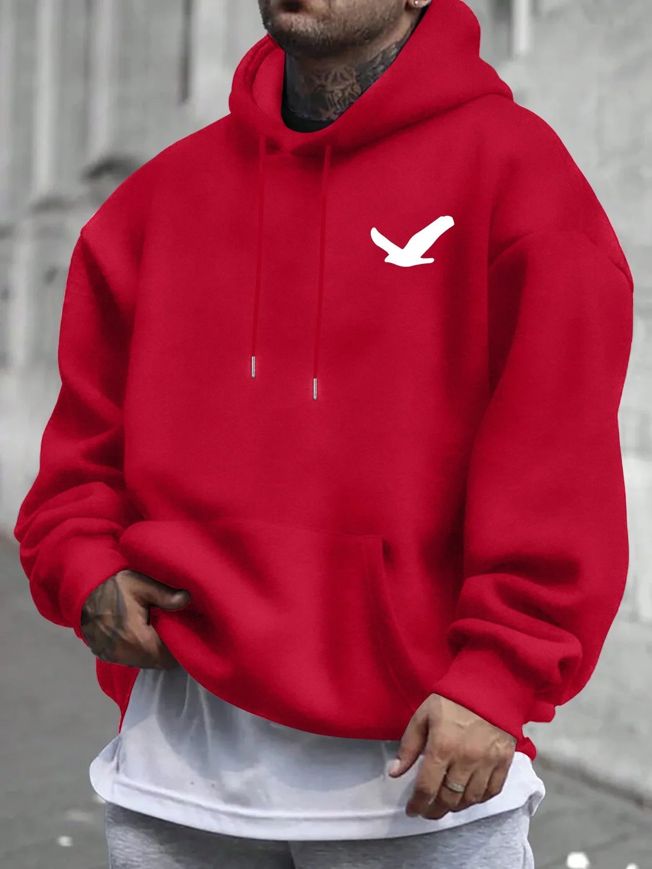 Autumn and winter men's hoodie with kangaroo cuff print, men's casual hoodie, hip - hop outdoor streetwear hoodie - 𝐃𝐔𝐕𝐋𝐀𝐒𝐇𝐎𝐏