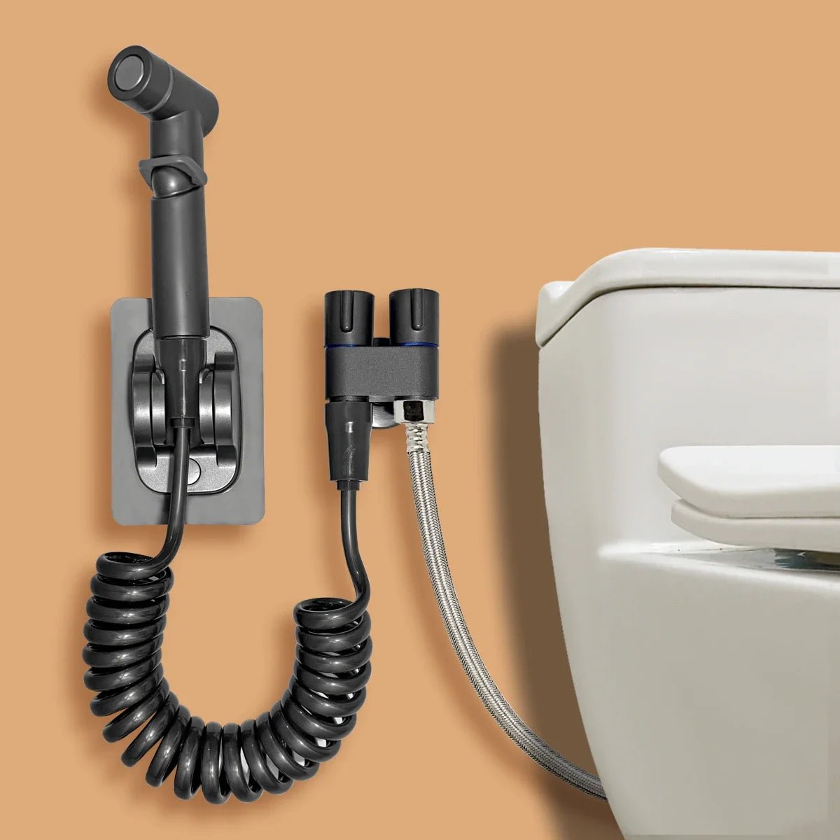 Bidet toilet sprayer set spray water bathroom handheld bidet sprayer toilet shower double outlet angle valve toilet accessories - 𝐝𝐮𝐯𝐥𝐚𝐬𝐡𝐨𝐩.𝐜𝐨𝐦