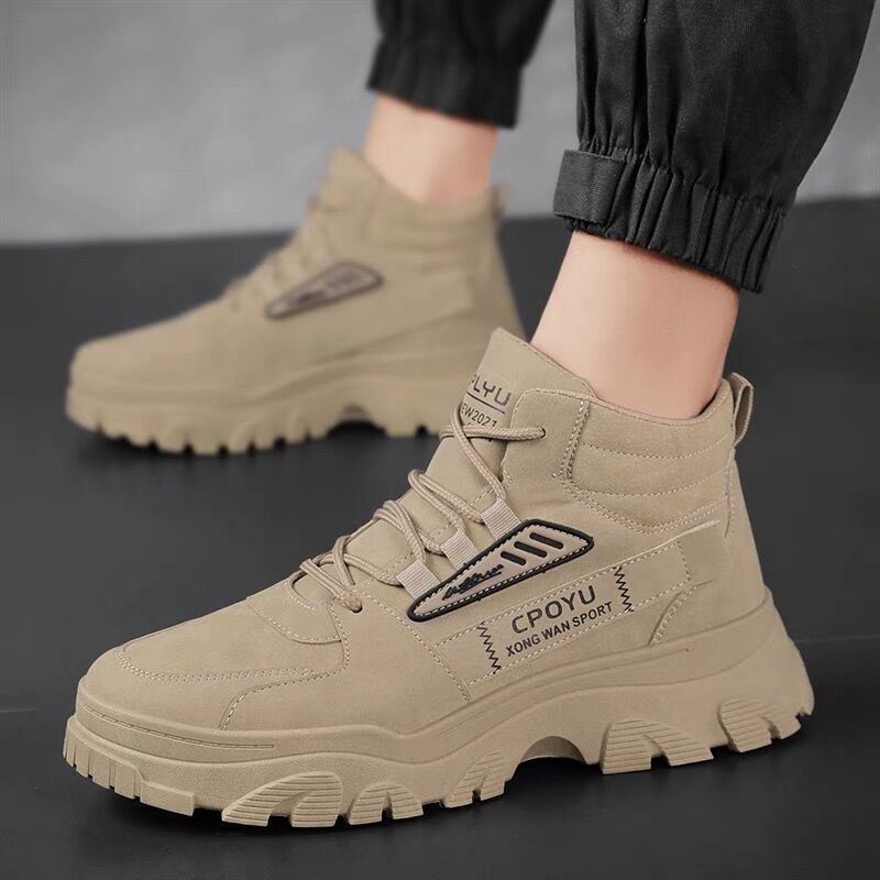 Breathable high top workwear shoes for men anti slip and wear - resistant sports and leisure safety shoes - 𝐝𝐮𝐯𝐥𝐚𝐬𝐡𝐨𝐩.𝐜𝐨𝐦