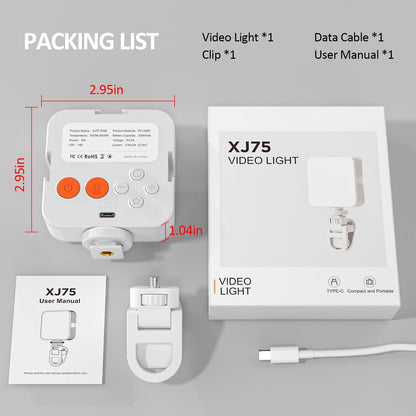 Camera pocket light atmosphere mini RGB mobile phone fill light live VLOG video conference photography light - 𝐝𝐮𝐯𝐥𝐚𝐬𝐡𝐨𝐩.𝐜𝐨𝐦