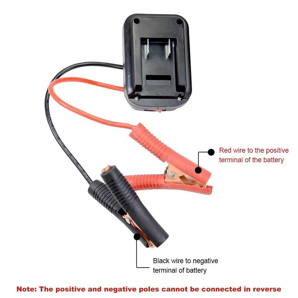 Car Lithium Battery Converter Charger Clip Auto Igniter Jump Starter For Makita Booster Cable Adapter Emergency Power DIY Tools - 𝐝𝐮𝐯𝐥𝐚𝐬𝐡𝐨𝐩.𝐜𝐨𝐦
