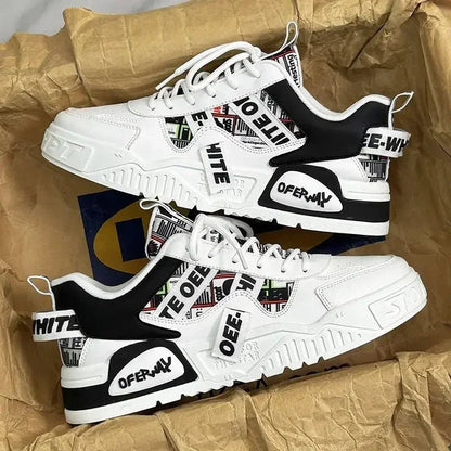 Casual Fashion Leather Sneakers New Skateboard Mens Shoes Outdoor Running Sports shoes Hiking Tennis Platform Luxury footwear - 𝐃𝐔𝐕𝐋𝐀𝐒𝐇𝐎𝐏