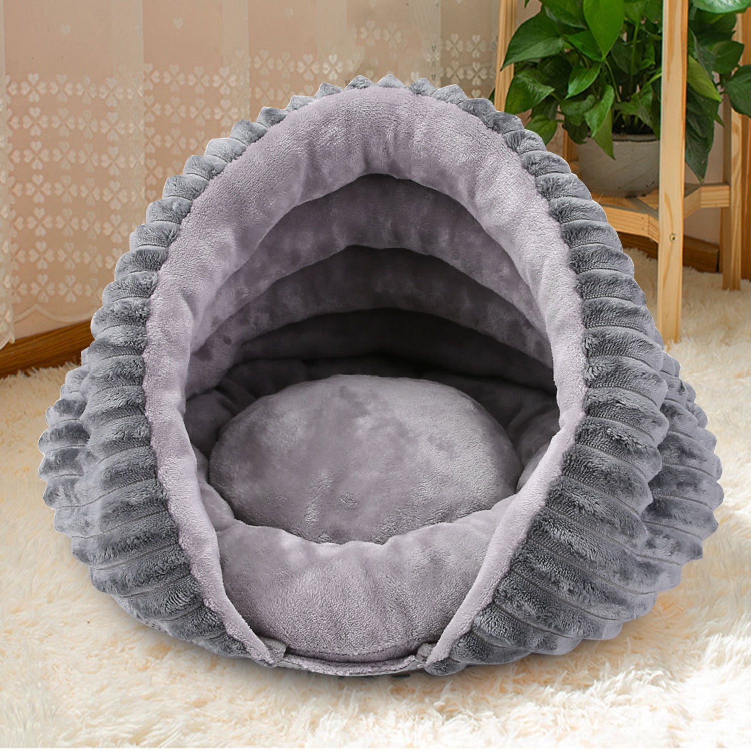 Conch Cat's Nest Creative Pet Dog's Nest Bed Small Dog Half Enclosed Removable and Washable Warm in Winter - 𝐝𝐮𝐯𝐥𝐚𝐬𝐡𝐨𝐩.𝐜𝐨𝐦
