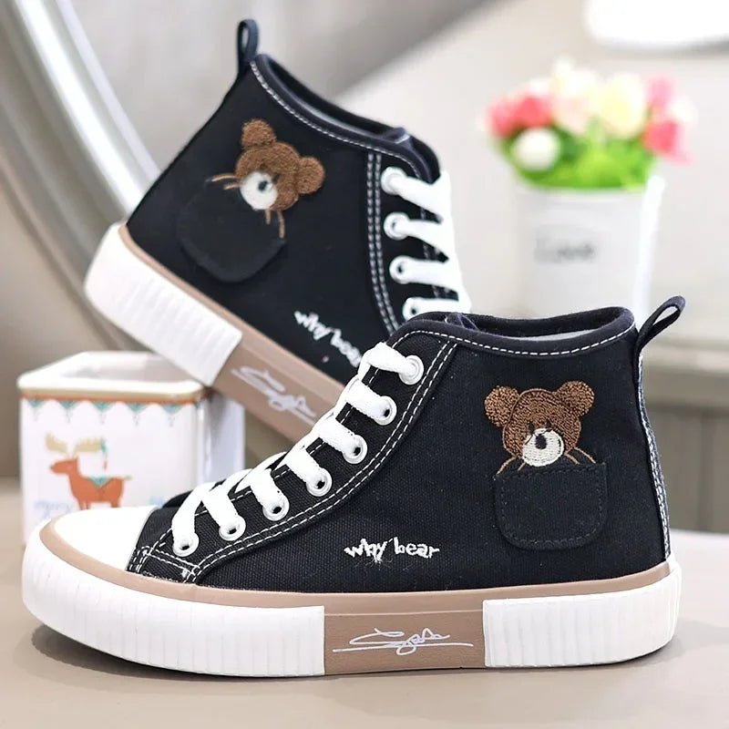 Cute Canvas Shoes Women Breathable Sneakers Brand Sport Shoes for Woman Casual Vulcanized Shoe Flats High Top Zapatos Mujer - 𝐃𝐔𝐕𝐋𝐀𝐒𝐇𝐎𝐏