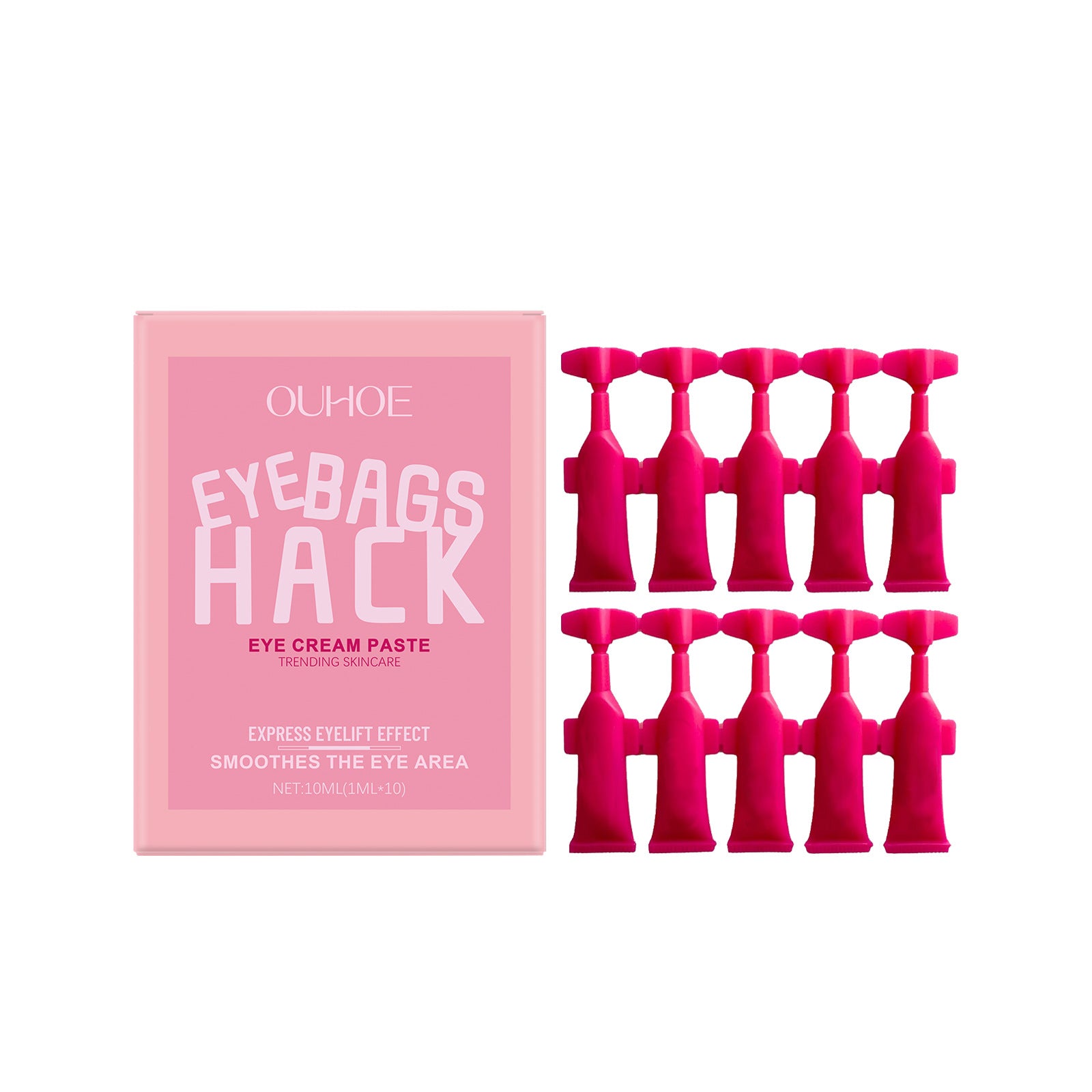 Crème hydratante pour les yeux et le cou, soin visage pour réduire les signes de fatigue, texture légère et apaisante.