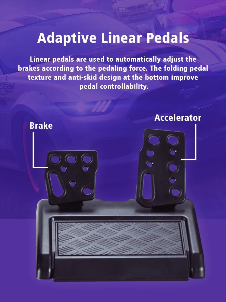 DATA FROG Racing Steering Wheel Vibration Controller Gaming Simracing Car Pedal For Switch PS2 PS3 PS4 Xbox One PC - 𝐝𝐮𝐯𝐥𝐚𝐬𝐡𝐨𝐩.𝐜𝐨𝐦