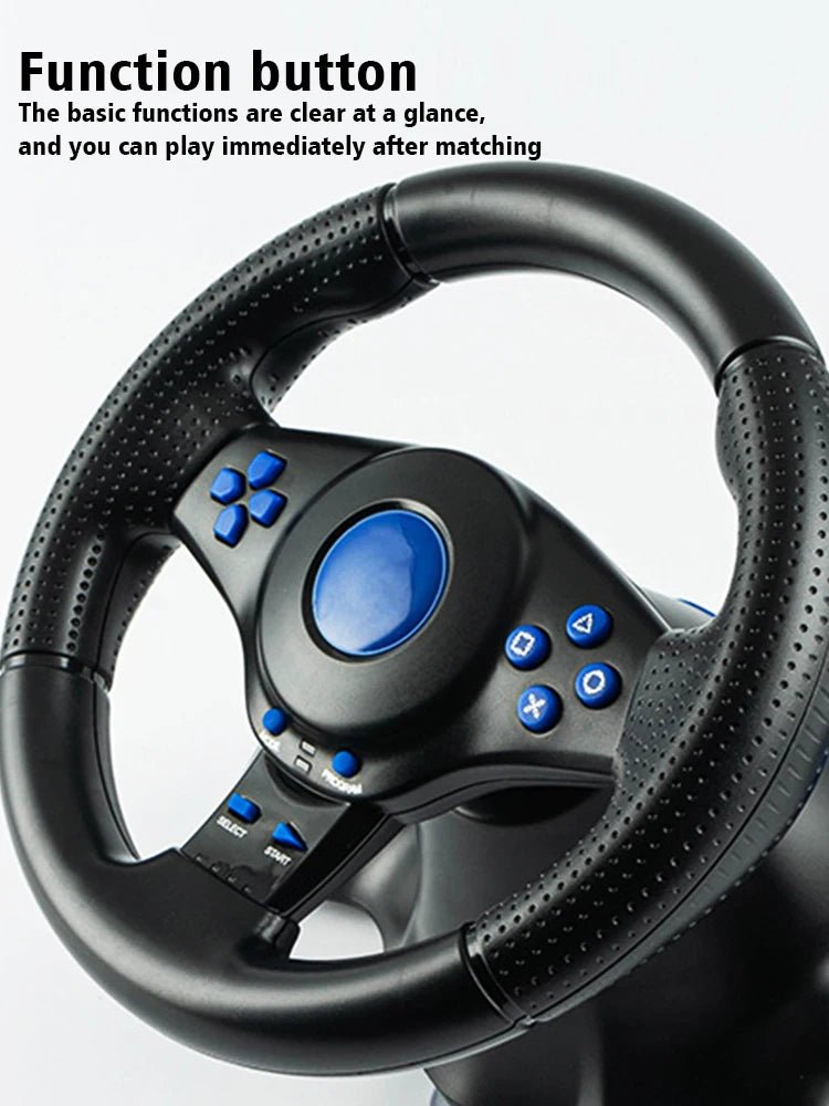 DATA FROG Racing Steering Wheel Vibration Controller Gaming Simracing Car Pedal For Switch PS2 PS3 PS4 Xbox One PC - 𝐝𝐮𝐯𝐥𝐚𝐬𝐡𝐨𝐩.𝐜𝐨𝐦