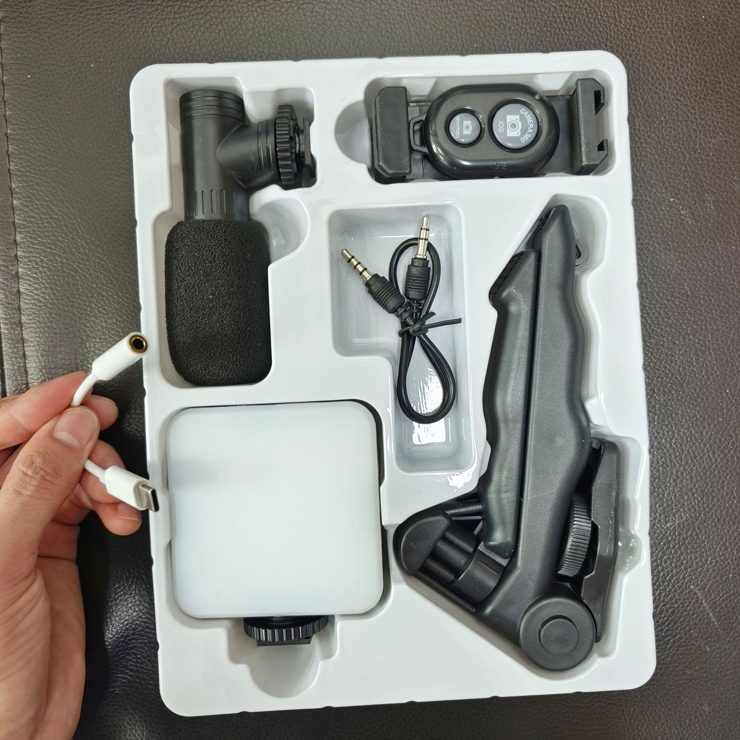 Desktop Beauty Leg Pocket Fill Light with Microphone Set Single Reflex Conference Lamp Handheld Photography with Microphone - 𝐝𝐮𝐯𝐥𝐚𝐬𝐡𝐨𝐩.𝐜𝐨𝐦