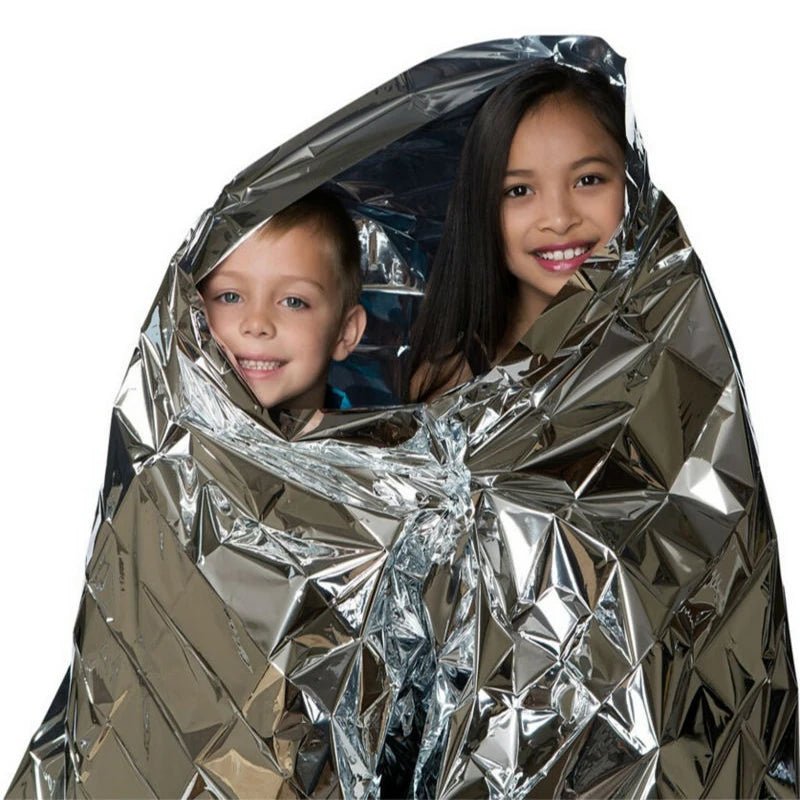 Emergent Blanket Mylar Thermal Outdoor Survive First Aid Kit Rescue Space Foil Camp Hike Mountaineer Bug Out Bag Heat Retain - 𝐝𝐮𝐯𝐥𝐚𝐬𝐡𝐨𝐩.𝐜𝐨𝐦