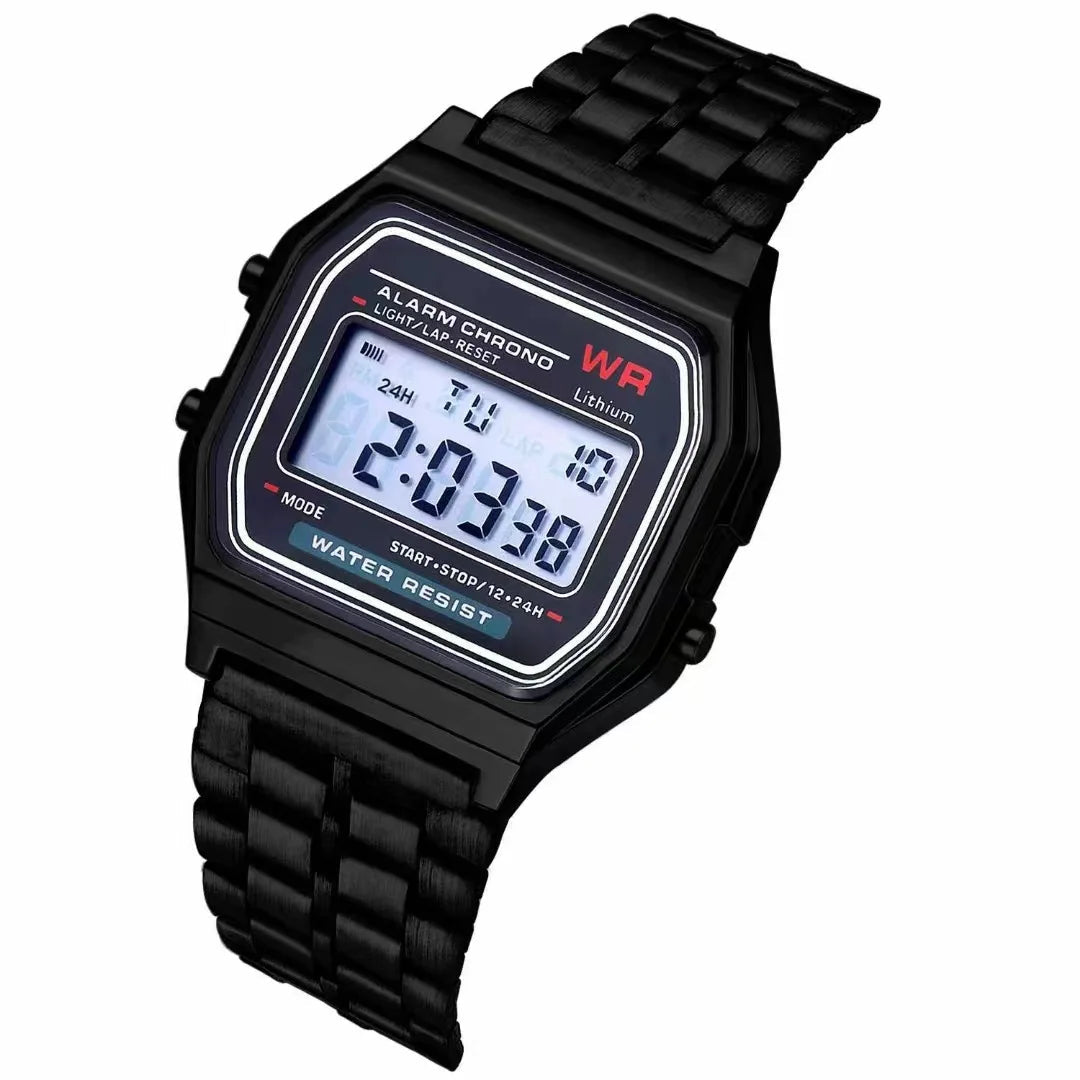 F91W Non - Waterproof Steel Band Watch For Women, Men, Business Clock, Multi - Functional LED Digital Sports Watch, Electronic Clock - 𝐝𝐮𝐯𝐥𝐚𝐬𝐡𝐨𝐩.𝐜𝐨𝐦