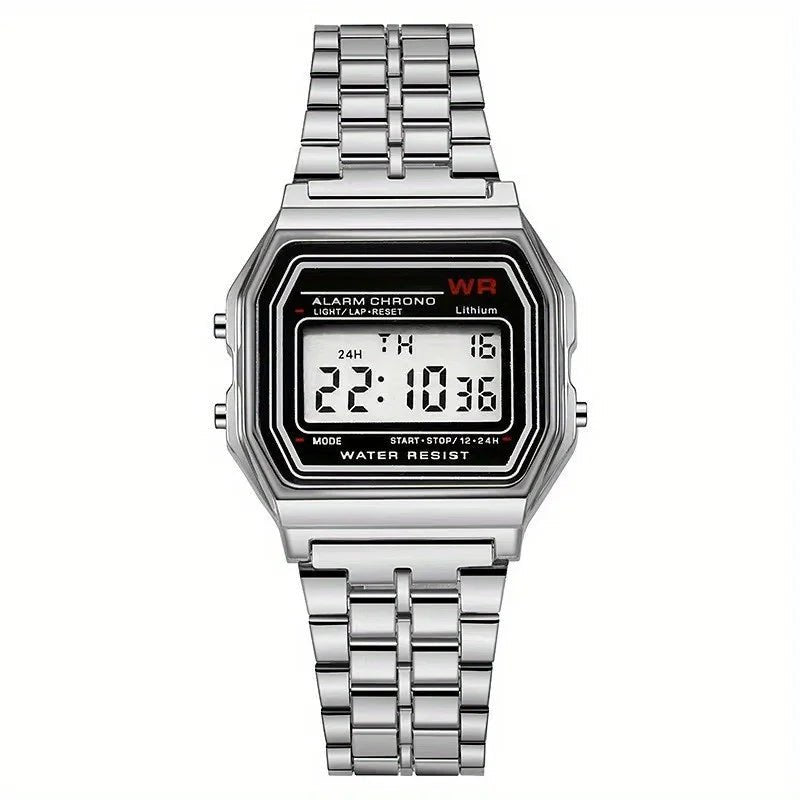 F91W Non - Waterproof Steel Band Watch For Women, Men, Business Clock, Multi - Functional LED Digital Sports Watch, Electronic Clock - 𝐝𝐮𝐯𝐥𝐚𝐬𝐡𝐨𝐩.𝐜𝐨𝐦