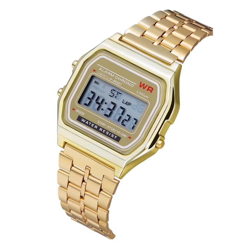 F91W Non - Waterproof Steel Band Watch For Women, Men, Business Clock, Multi - Functional LED Digital Sports Watch, Electronic Clock - 𝐝𝐮𝐯𝐥𝐚𝐬𝐡𝐨𝐩.𝐜𝐨𝐦