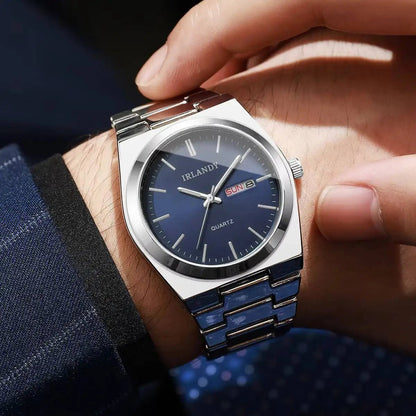 Fashion Men's Calendar Quartz Watch Luxury Men Business Watches For Mens Clock Reloj Hombre（Without Box） - 𝐝𝐮𝐯𝐥𝐚𝐬𝐡𝐨𝐩.𝐜𝐨𝐦