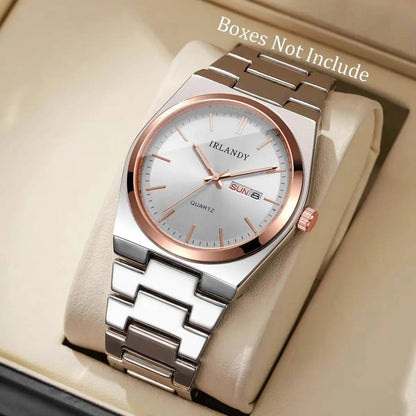 Fashion Men's Calendar Quartz Watch Luxury Men Business Watches For Mens Clock Reloj Hombre（Without Box） - 𝐝𝐮𝐯𝐥𝐚𝐬𝐡𝐨𝐩.𝐜𝐨𝐦