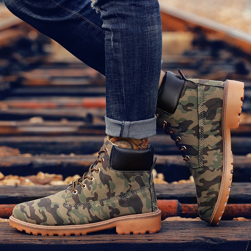 Fashionable high top Martin boots for men casual Baotou workwear shoes autumn and winter men's boots - 𝐝𝐮𝐯𝐥𝐚𝐬𝐡𝐨𝐩.𝐜𝐨𝐦