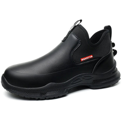 Fashionable men's leather shoes Waterproof and anti slip chef shoes Wear resistant men's casual shoes oil resistance Chef's boot - 𝐃𝐔𝐕𝐋𝐀𝐒𝐇𝐎𝐏
