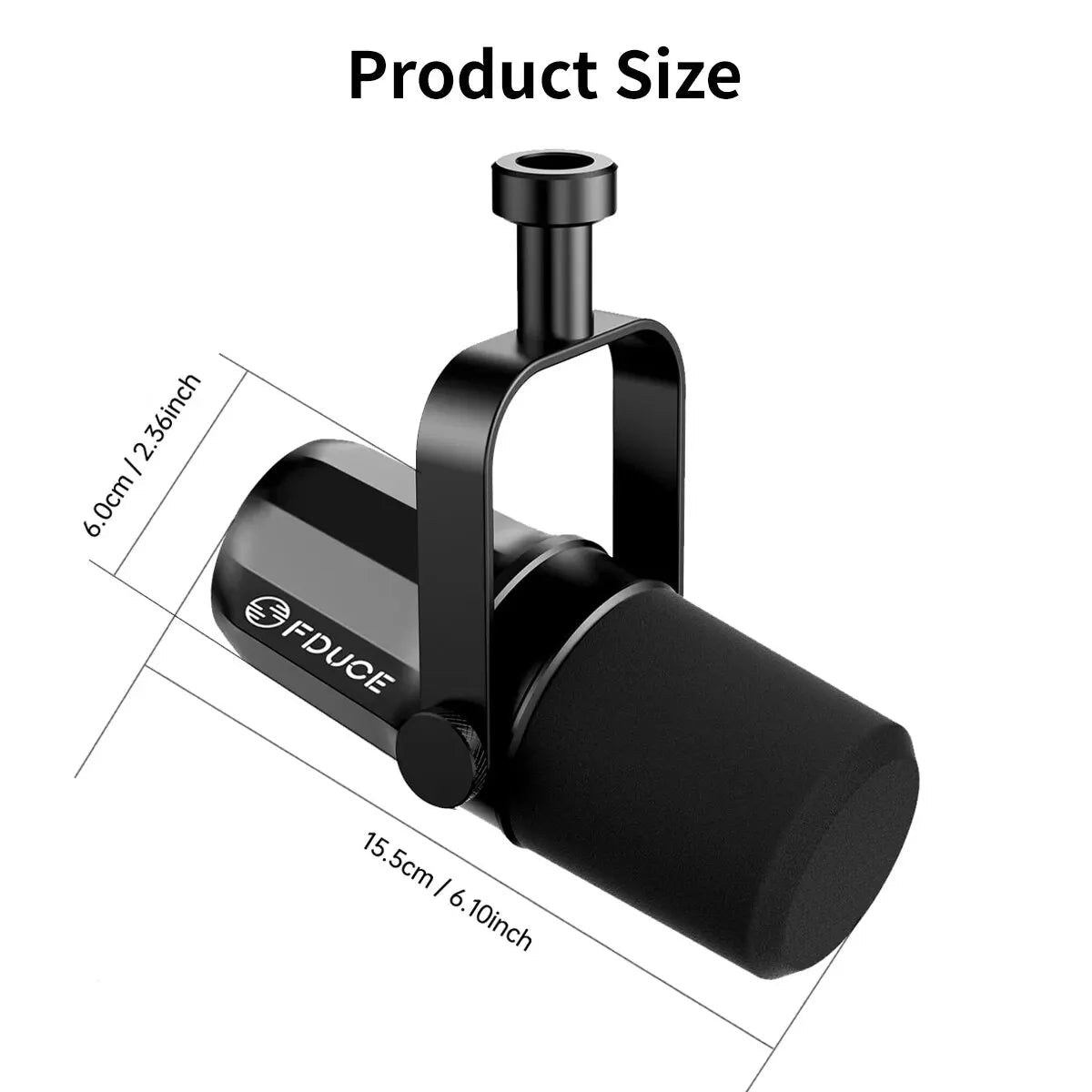 FDUCE Dynamic Microphone SL40X/SL40 Metal Built - in Headset Output Sound Insulation For Podcasts,Live Broadcast and Games - 𝐝𝐮𝐯𝐥𝐚𝐬𝐡𝐨𝐩.𝐜𝐨𝐦