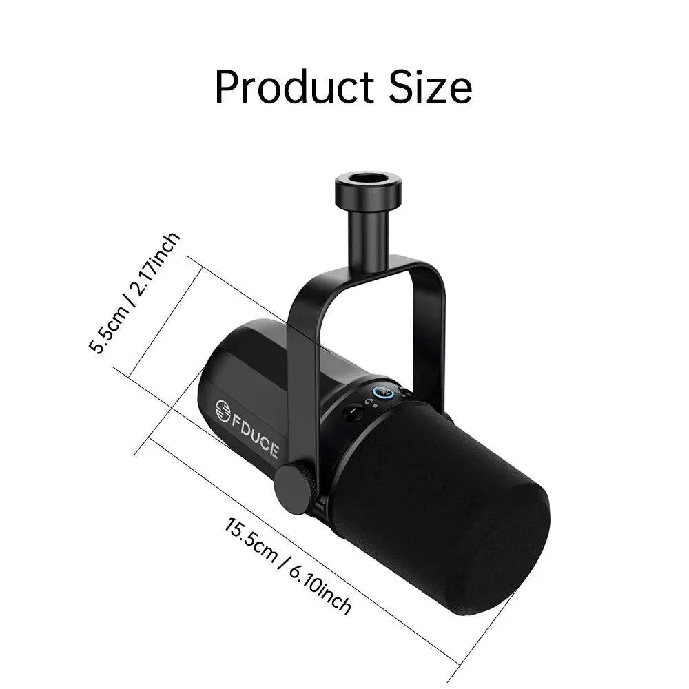 FDUCE Dynamic Microphone SL40X/SL40 Metal Built - in Headset Output Sound Insulation For Podcasts,Live Broadcast and Games - 𝐝𝐮𝐯𝐥𝐚𝐬𝐡𝐨𝐩.𝐜𝐨𝐦