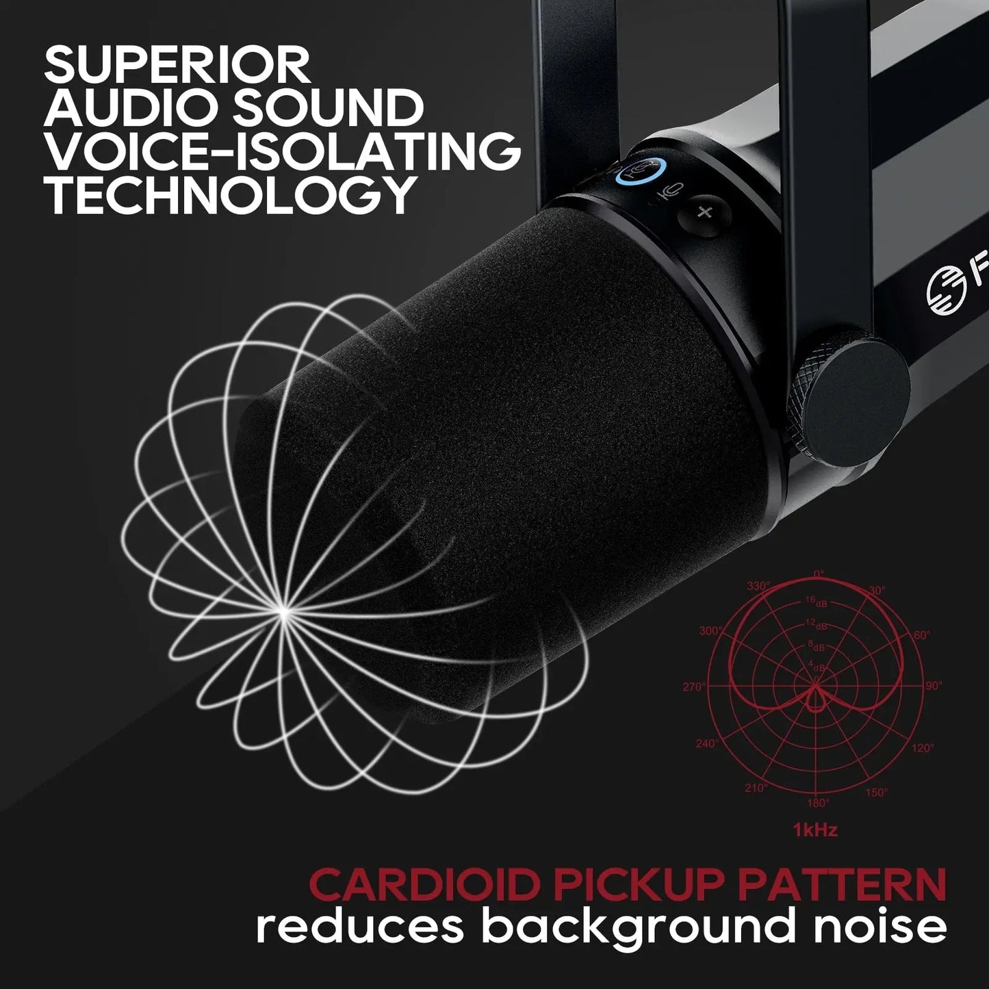 FDUCE Dynamic Microphone SL40X/SL40 Metal Built - in Headset Output Sound Insulation For Podcasts,Live Broadcast and Games - 𝐝𝐮𝐯𝐥𝐚𝐬𝐡𝐨𝐩.𝐜𝐨𝐦