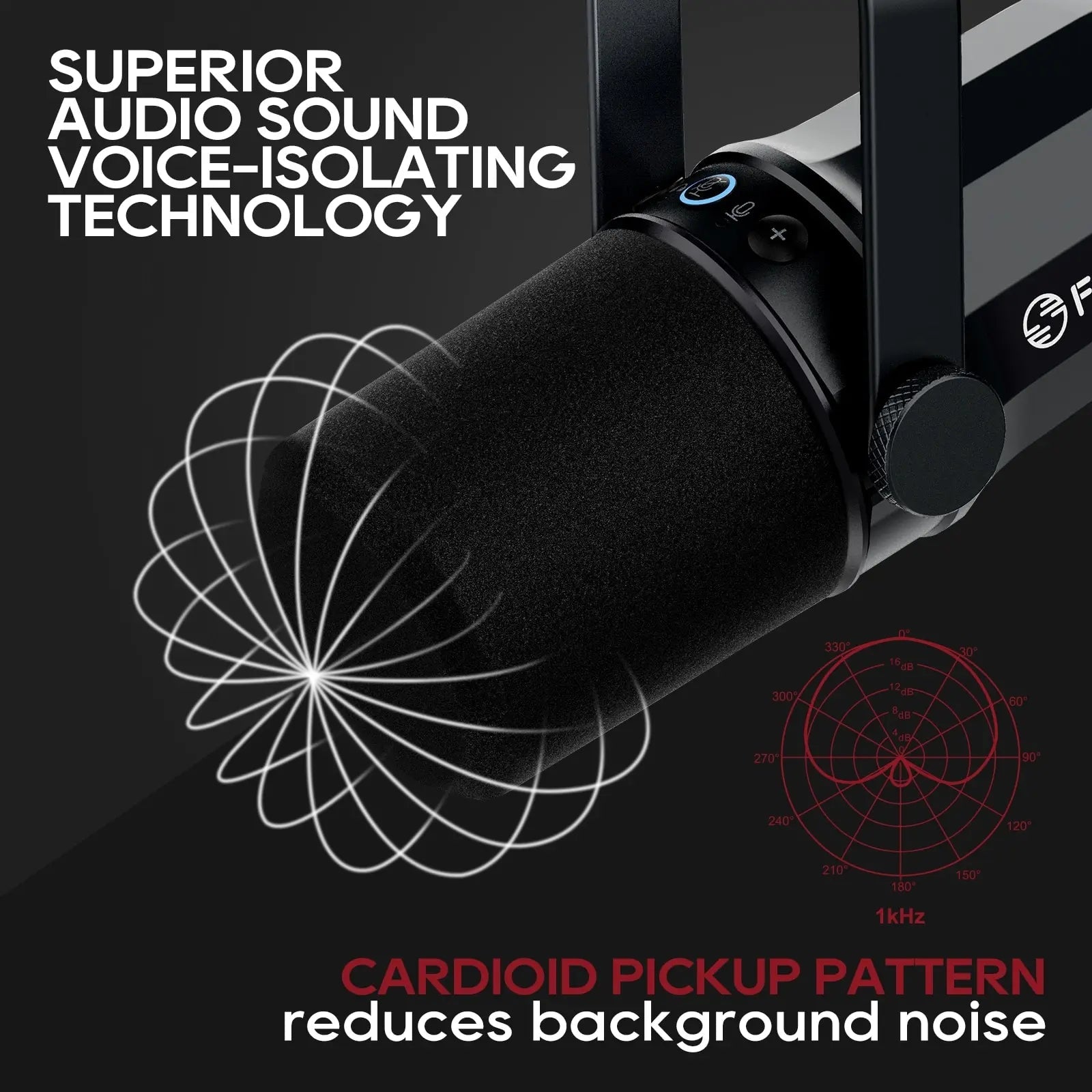FDUCE Dynamic Microphone SL40X/SL40 Metal Built - in Headset Output Sound Insulation For Podcasts,Live Broadcast and Games - 𝐝𝐮𝐯𝐥𝐚𝐬𝐡𝐨𝐩.𝐜𝐨𝐦