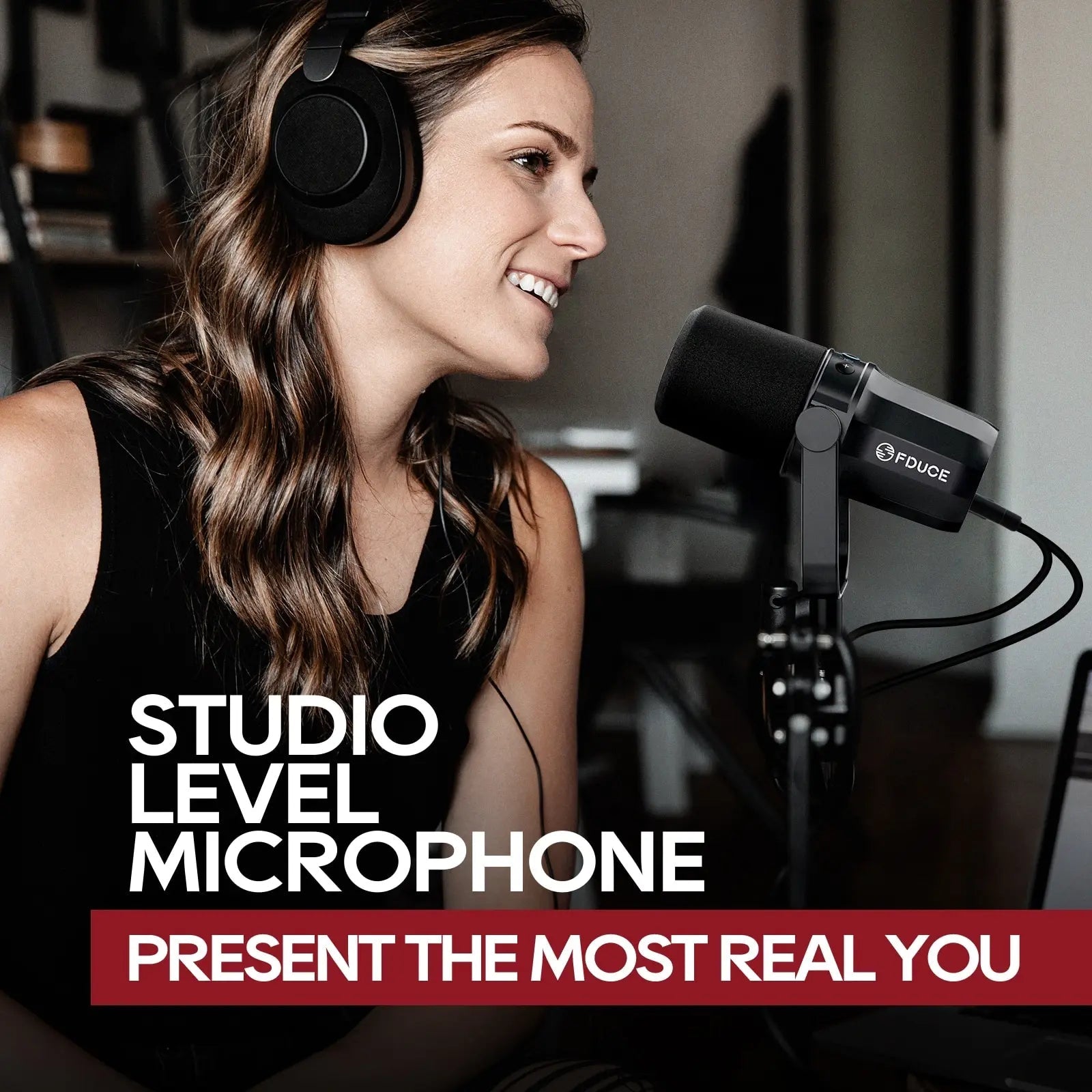 FDUCE Dynamic Microphone SL40X/SL40 Metal Built - in Headset Output Sound Insulation For Podcasts,Live Broadcast and Games - 𝐝𝐮𝐯𝐥𝐚𝐬𝐡𝐨𝐩.𝐜𝐨𝐦