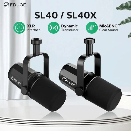FDUCE Dynamic Microphone SL40X/SL40 Metal Built - in Headset Output Sound Insulation For Podcasts,Live Broadcast and Games - 𝐝𝐮𝐯𝐥𝐚𝐬𝐡𝐨𝐩.𝐜𝐨𝐦
