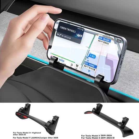 For Tesla Model Y/3/3+ Phone Holder Behind Steering Wheel Decoration Navigation GPS Stand Mobile Phone Support Car Accessories - 𝐝𝐮𝐯𝐥𝐚𝐬𝐡𝐨𝐩.𝐜𝐨𝐦