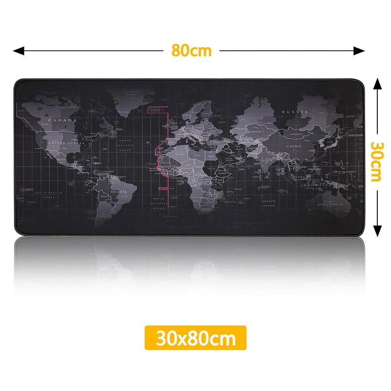 Gaming Mouse Pad Computer Mousepad Large Mouse Pad Gamer RGB World Map Big Mouse Carpet PC Desk RGB Mat - 𝐃𝐔𝐕𝐋𝐀𝐒𝐇𝐎𝐏