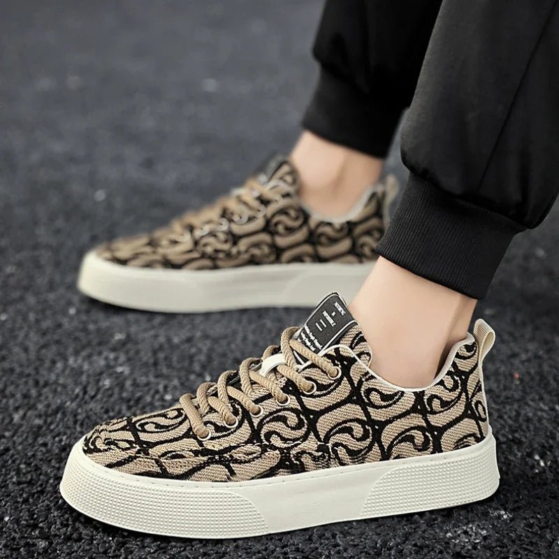 Graffiti prints black canvas sneakers mens vulcanized shoes man low top sneaker lace up trainer skateboard shoes men's plimsolls - 𝐝𝐮𝐯𝐥𝐚𝐬𝐡𝐨𝐩.𝐜𝐨𝐦