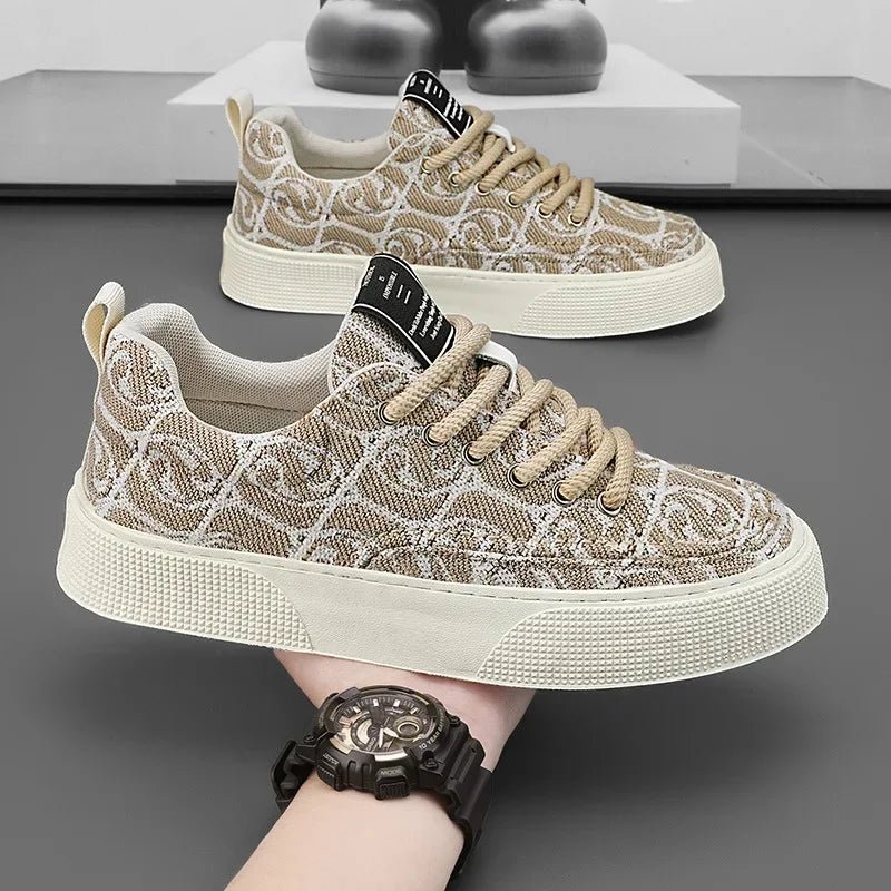 Graffiti prints black canvas sneakers mens vulcanized shoes man low top sneaker lace up trainer skateboard shoes men's plimsolls - 𝐝𝐮𝐯𝐥𝐚𝐬𝐡𝐨𝐩.𝐜𝐨𝐦