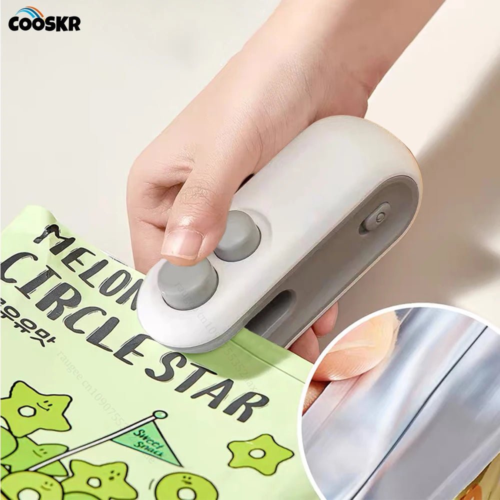 Handheld Bag Sealer Mini Heat Vacuum Food Sealer with Cutter and Magnet 2 in 1 Bag Sealer for Plastic Bags Snacks Food Storage - 𝐝𝐮𝐯𝐥𝐚𝐬𝐡𝐨𝐩.𝐜𝐨𝐦