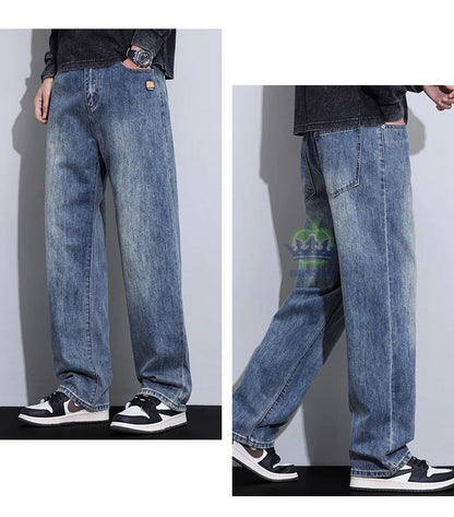 High Quality New Classic Retro Men's Jeans Cotton Casual Straight Fit Stretch Fashion Work Denim Trousers Male Autumn Winter - 𝐝𝐮𝐯𝐥𝐚𝐬𝐡𝐨𝐩.𝐜𝐨𝐦