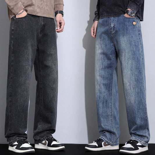 High Quality New Classic Retro Men's Jeans Cotton Casual Straight Fit Stretch Fashion Work Denim Trousers Male Autumn Winter - 𝐝𝐮𝐯𝐥𝐚𝐬𝐡𝐨𝐩.𝐜𝐨𝐦