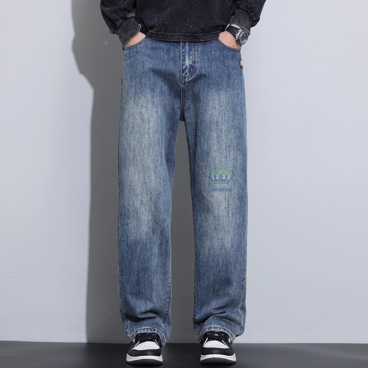 High Quality New Classic Retro Men's Jeans Cotton Casual Straight Fit Stretch Fashion Work Denim Trousers Male Autumn Winter - 𝐃𝐔𝐕𝐋𝐀𝐒𝐇𝐎𝐏