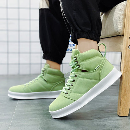 High top suede board shoes Air Force thick sole breathable sports student casual workwear shoes men - 𝐝𝐮𝐯𝐥𝐚𝐬𝐡𝐨𝐩.𝐜𝐨𝐦