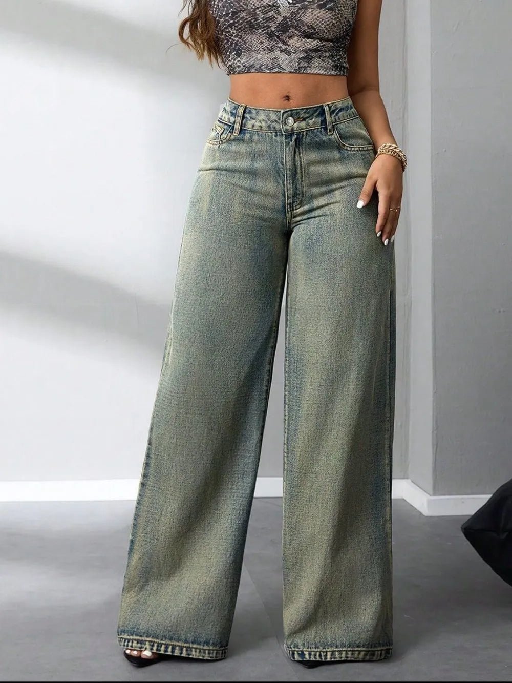 High Waist Wide Leg Jeans - 𝐝𝐮𝐯𝐥𝐚𝐬𝐡𝐨𝐩.𝐜𝐨𝐦