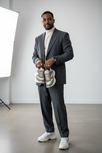 image d un homme potrait reele avec un produire mode commende