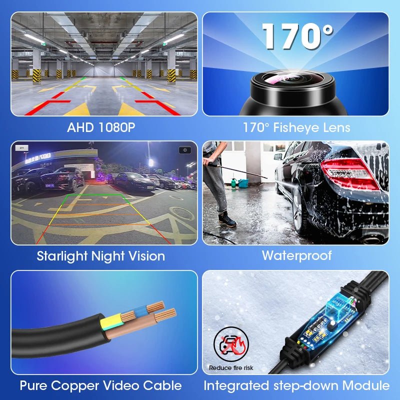 JMCQ AHD 1920*1080 Fisheye Rear View Camera For Hyundai IX35 2009 2010 2011 2012 2013 2014 2015 Car Reverse Parking Accessories - 𝐝𝐮𝐯𝐥𝐚𝐬𝐡𝐨𝐩.𝐜𝐨𝐦